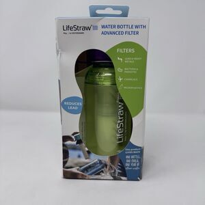 LifeStraw Water Bottle with Advanced Filter 10oz Green NOB Filtration